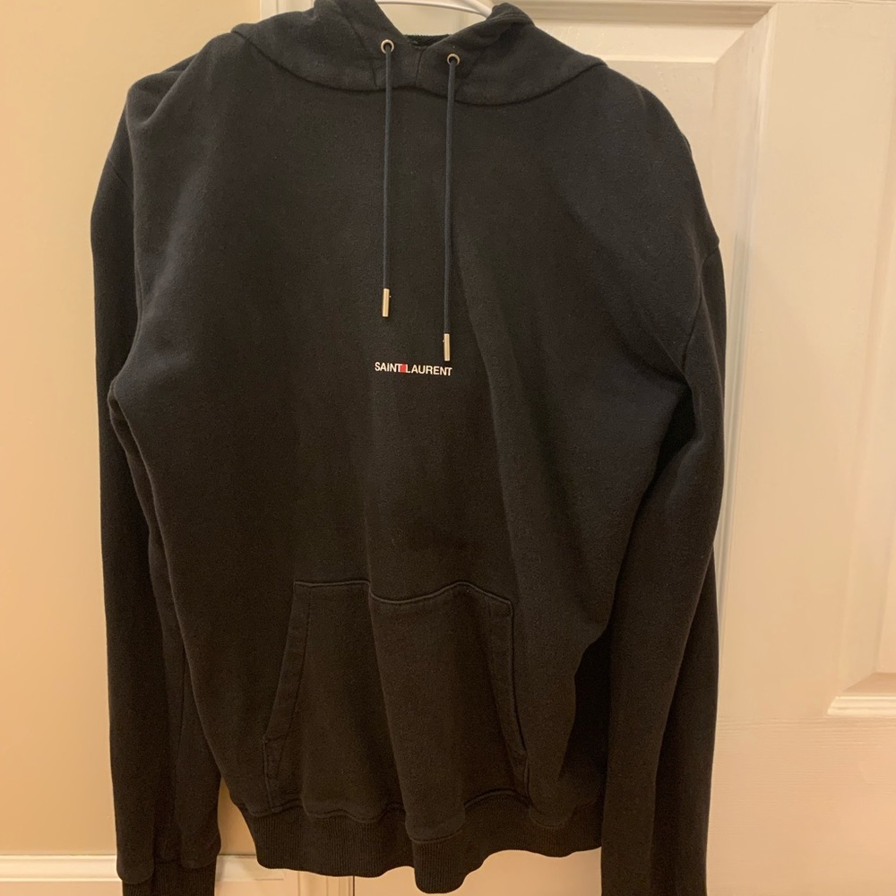 Saint Laurent Rive Gauche Logo Hoodie